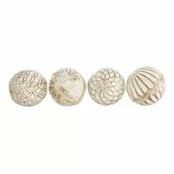 Grayson Lane Set Of 2 4-in X 4-in - White Country Orbs & Vase Filler - Ceramic 11 Grayson Lane Set Of 2 4-in X 4-in - White Country Orbs & Vase Filler - Ceramic -GRAYSON LANE SHOP 330858588 AlternateImage6