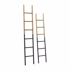 Grayson Lane Set Of 2 71-in , 62-in Industrial Ladder - Brown - Metal -GRAYSON LANE SHOP 330858624 AlternateImage4