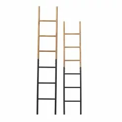 Grayson Lane Set Of 2 71-in , 62-in Industrial Ladder - Brown - Metal -GRAYSON LANE SHOP 330858624 AlternateImage6