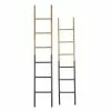 Grayson Lane Set Of 2 71-in , 62-in Industrial Ladder - Brown - Metal