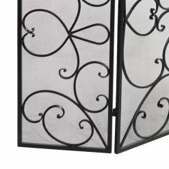Grayson Lane Traditional Fireplace Screen - Black Metal - 36-in X 49-in -GRAYSON LANE SHOP 330858628 AlternateImage3