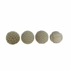 Grayson Lane Set Of 4 4-in - Brown Natural Orbs & Vase Filler Rope 10 Grayson Lane Set Of 4 4-in - Brown Natural Orbs & Vase Filler Rope -GRAYSON LANE SHOP 330858629 AlternateImage4