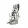 Grayson Lane Bohemian Sculpture - Silver Poly Stone Buddha - 16-in X 12-in