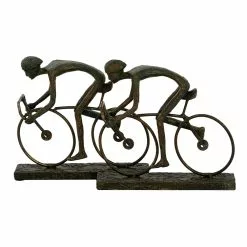Grayson Lane 8-in X 16-in Sculpture Bronze Polystone Cyclists -GRAYSON LANE SHOP 330858643 AlternateImage3