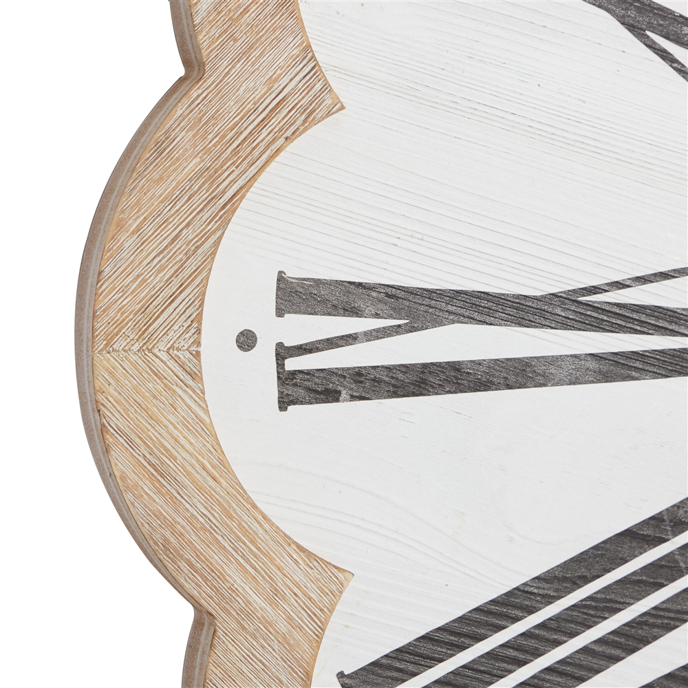 Grayson Lane White Analogue Round Wall Clock 5 Grayson Lane White Analogue Round Wall Clock - Image 5