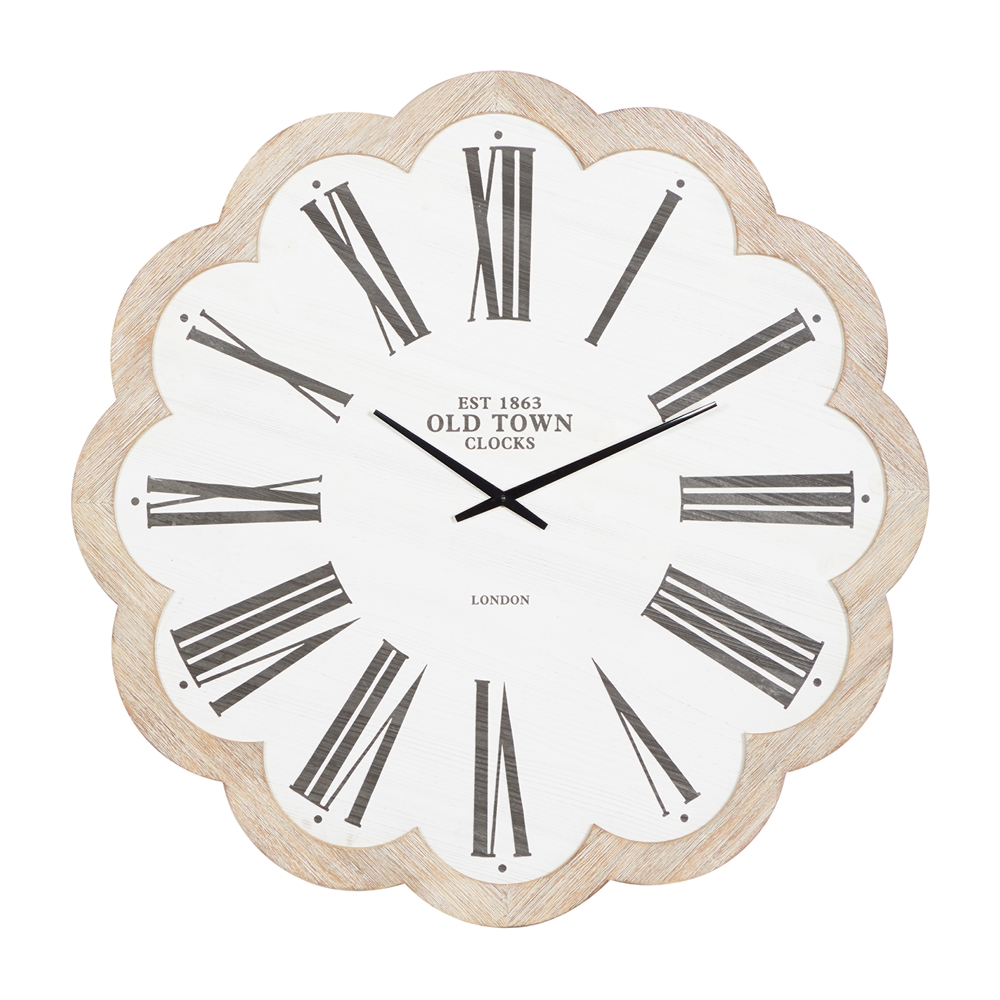 Grayson Lane White Analogue Round Wall Clock 6 Grayson Lane White Analogue Round Wall Clock - Image 6