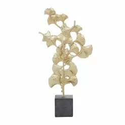 Grayson Lane 20-in X 10-in Contemporary Gingko Leaf Sculpture Gold Polyresin 7 Grayson Lane 20-in X 10-in Contemporary Gingko Leaf Sculpture Gold Polyresin -GRAYSON LANE SHOP 330858730 AlternateImage5