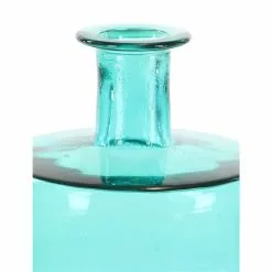 Grayson Lane 30-in X 10-in Coastal Vase Blue Glass