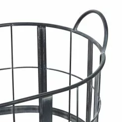 Grayson Lane Industrial Storage Basket Black Metal - Set Of 2 -GRAYSON LANE SHOP 330858736 AlternateImage3