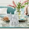Grayson Lane 7-in X 9-in Glam Sculpture Silver Polystone Elephant