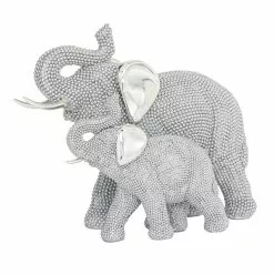 Grayson Lane 7-in X 9-in Glam Sculpture Silver Polystone Elephant 7 Grayson Lane 7-in X 9-in Glam Sculpture Silver Polystone Elephant -GRAYSON LANE SHOP 330858760 AlternateImage3