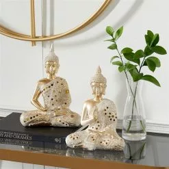 Grayson Lane Gold Glam Buddha Sculpture In Polystone - Set Of 2 8 Grayson Lane Gold Glam Buddha Sculpture In Polystone - Set Of 2 -GRAYSON LANE SHOP 330858806 AlternateImage1