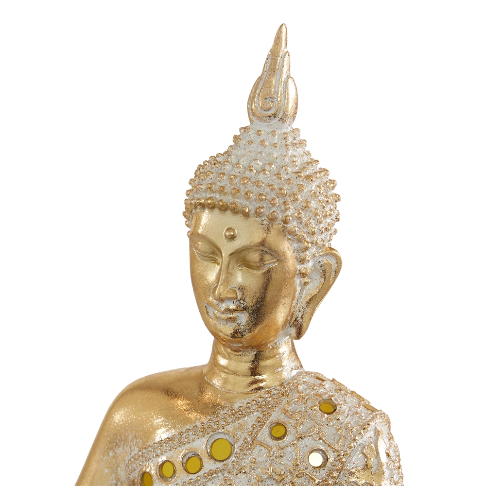 Grayson Lane Gold Glam Buddha Sculpture In Polystone - Set Of 2 3 Grayson Lane Gold Glam Buddha Sculpture In Polystone - Set Of 2 - Image 3