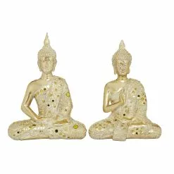 Grayson Lane Gold Glam Buddha Sculpture In Polystone - Set Of 2 9 Grayson Lane Gold Glam Buddha Sculpture In Polystone - Set Of 2 -GRAYSON LANE SHOP 330858806 MainImage 001