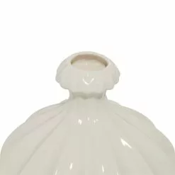 Grayson Lane 6-in X 6-in Modern Vase In White Stoneware - Set Of 3