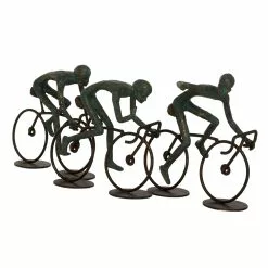 Grayson Lane 8-in X 20-in Sculpture Bronze Polystone Cyclists -GRAYSON LANE SHOP 330858820 MainImage 001