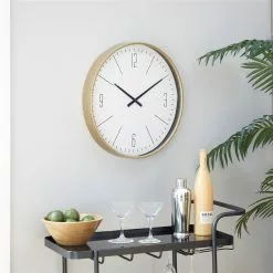 Grayson Lane White Analogue Round Wall Standard Clock -GRAYSON LANE SHOP 330858821 AlternateImage1