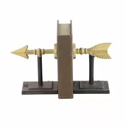 Grayson Lane 7-in X 7-in Black Contemporary Arrow Bookends Glass - Set Of 2 -GRAYSON LANE SHOP 330858854 AlternateImage4