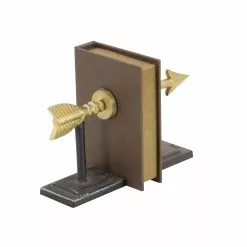 Grayson Lane 7-in X 7-in Black Contemporary Arrow Bookends Glass - Set Of 2 -GRAYSON LANE SHOP 330858854 AlternateImage5