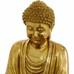 Grayson Lane 12-in X 9-in Glam Sculpture Gold Polystone Buddha -GRAYSON LANE SHOP 330858860 AlternateImage2