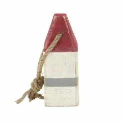 Grayson Lane 4-in X 10-in Multicoloured Coastal Buoy Sculpture Wood - Set Of 4