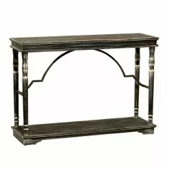 Grayson Lane 33-in X 47-in Wood Farmhouse Console Table - Black -GRAYSON LANE SHOP 330858903 MainImage 001