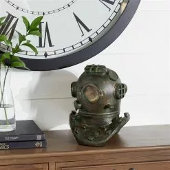 Grayson Lane 10-in X 8-in Coastal Decorative Antique Diving Helmet Bronze Polystone -GRAYSON LANE SHOP 330858908 AlternateImage1