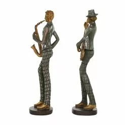 Grayson Lane Silver Vintage Musician Sculpture In Polystone - Set Of 2 -GRAYSON LANE SHOP 330858909 AlternateImage3