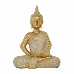 Grayson Lane 20-in X 14-in Glam Sculpture Gold Polystone Buddha 8 Grayson Lane 20-in X 14-in Glam Sculpture Gold Polystone Buddha -GRAYSON LANE SHOP 330858916 AlternateImage3