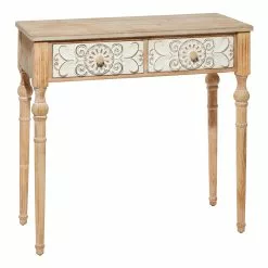 Grayson Lane 33-in X 36-in Wood Farmhouse Console Table - Brown -GRAYSON LANE SHOP 330858938 MainImage 001