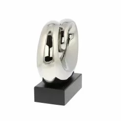 Grayson Lane 10-in X 10-in Modern Sculpture Silver Ceramic Abstract -GRAYSON LANE SHOP 330858941 AlternateImage4