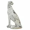 Grayson Lane 16-in X 7-in Glam Sculpture Silver Polystone Leopard