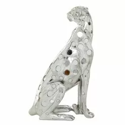 Grayson Lane 16-in X 7-in Glam Sculpture Silver Polystone Leopard -GRAYSON LANE SHOP 330858951 AlternateImage5
