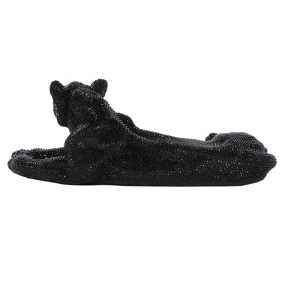 Grayson Lane 14-in X 39-in Glam Sculpture Black Polystone Leopard 2 Grayson Lane 14-in X 39-in Glam Sculpture Black Polystone Leopard - Image 2