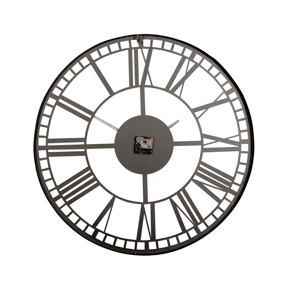 Grayson Lane Black Analogue Round Wall Standard Clock 3 Grayson Lane Black Analogue Round Wall Standard Clock - Image 3
