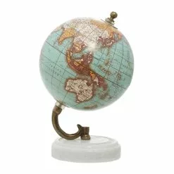 Grayson Lane 7-in X 5-in Modern Globe Aquamarine Marble And Wood -GRAYSON LANE SHOP 330859017 AlternateImage5
