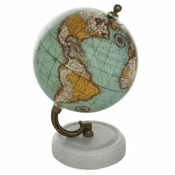 Grayson Lane 7-in X 5-in Modern Globe Aquamarine Marble And Wood -GRAYSON LANE SHOP 330859017 AlternateImage6