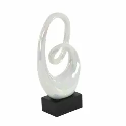 Grayson Lane 21-in X 10-in Modern Sculpture White Porcelain Abstract 8 Grayson Lane 21-in X 10-in Modern Sculpture White Porcelain Abstract -GRAYSON LANE SHOP 330859020 AlternateImage4