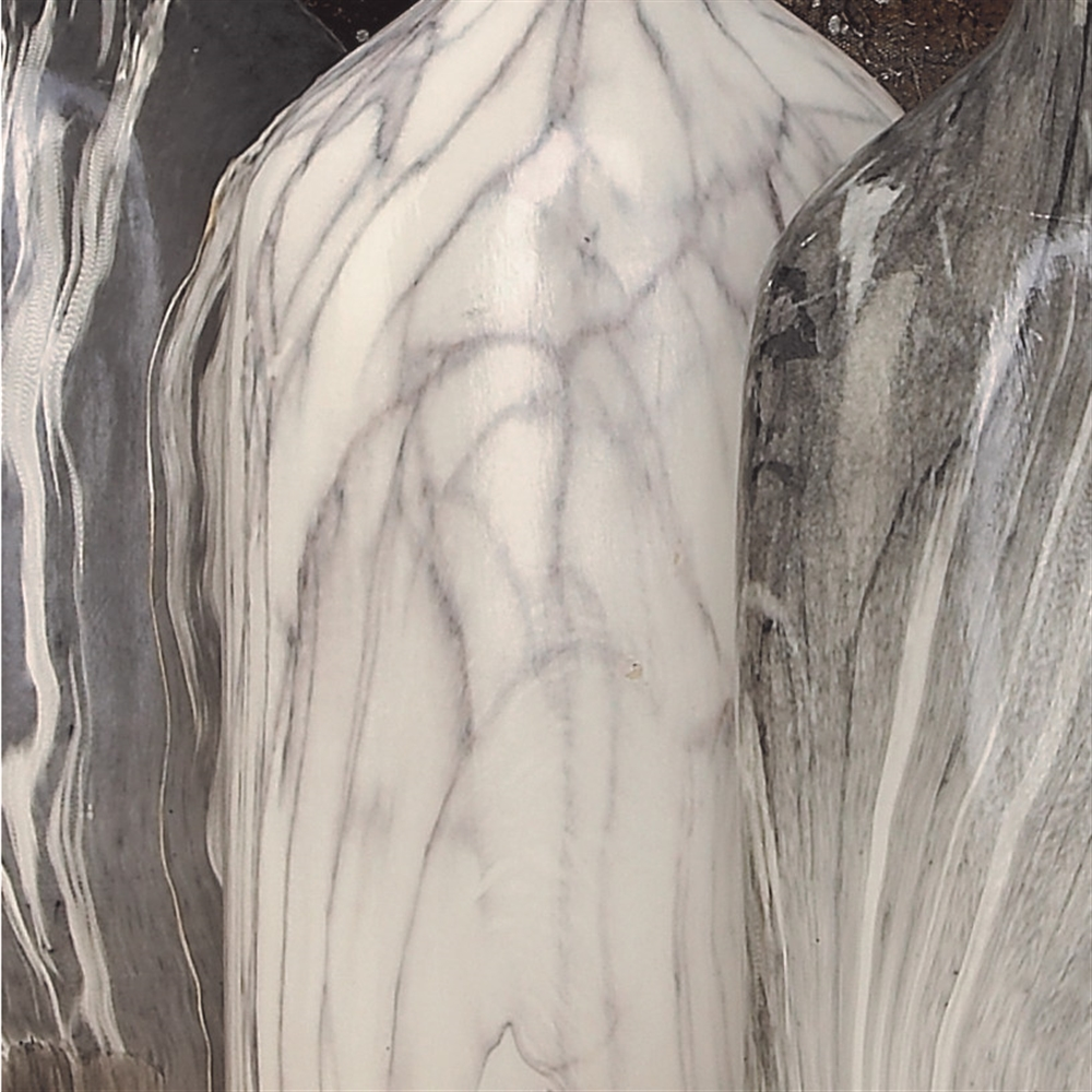 Grayson Lane 6-in X 13-in Contemporary Vase Grey Stoneware - Set Of 3 4 Grayson Lane 6-in X 13-in Contemporary Vase Grey Stoneware - Set Of 3 - Image 4