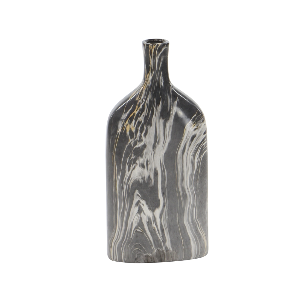 Grayson Lane 6-in X 13-in Contemporary Vase Grey Stoneware - Set Of 3 5 Grayson Lane 6-in X 13-in Contemporary Vase Grey Stoneware - Set Of 3 - Image 5