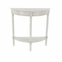 Grayson Lane 32-in X 32-in Wood Traditional Console Table - Light Grey -GRAYSON LANE SHOP 330859035 MainImage 001