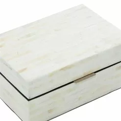 Grayson Lane White Shell Boxes - Set Of 2 -GRAYSON LANE SHOP 330859713 AlternateImage3