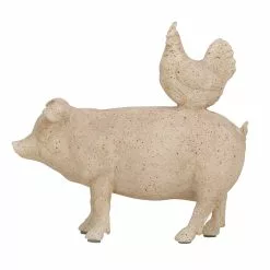 Grayson Lane Beige Polystone Animals Sculpture