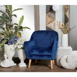 Grayson Lane Modern Blue Polyester Blend Accent Chair -GRAYSON LANE SHOP 330859741 AlternateImage1