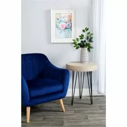Grayson Lane Modern Blue Polyester Blend Accent Chair