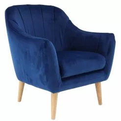 Grayson Lane Modern Blue Polyester Blend Accent Chair -GRAYSON LANE SHOP 330859741 MainImage 001