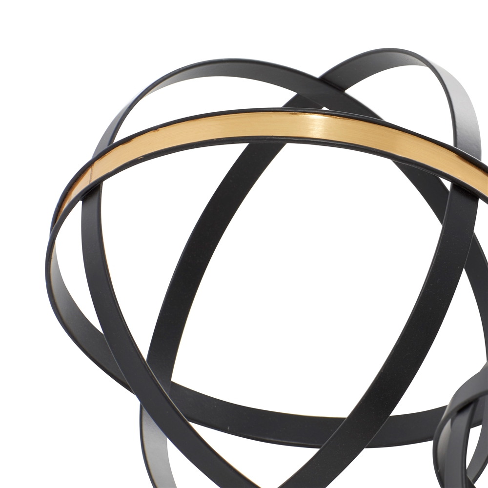 Grayson Lane Black Metal Sculptures - Set Of 3 2 Grayson Lane Black Metal Sculptures - Set Of 3 - Image 2