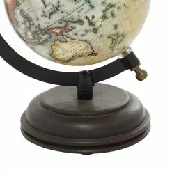 Grayson Lane Rustic Black Mango Wood Globe