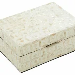 Grayson Lane Beige Mother Of Pearl Boxes - Set Of 2 -GRAYSON LANE SHOP 330859865 AlternateImage2