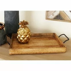 Grayson Lane Rustic Brown Mango Wood Trays - Set Of 3 -GRAYSON LANE SHOP 330859883 AlternateImage1